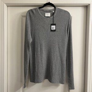 Billy Reid Waffle Cashmere Crewneck Sweater